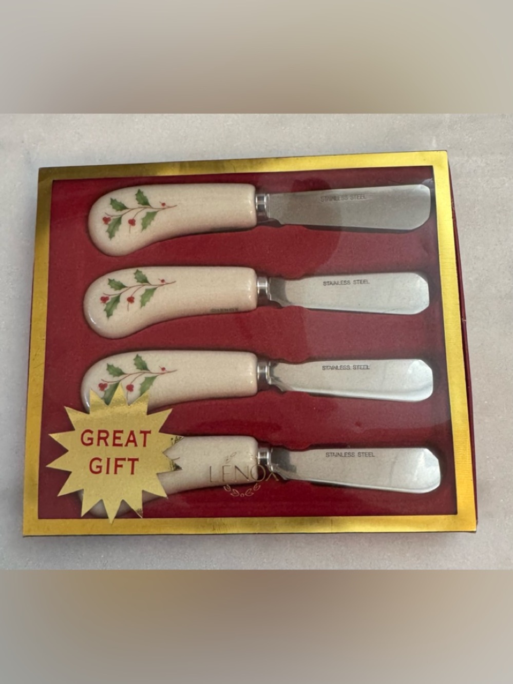 Lenox holiday spreader set